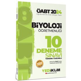 2024 Öabt Biyoloji Öğretmenliği Tamamı Çözümlü 10 Deneme Sınavı Yediiklim Yayınları