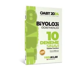 2024 Öabt Biyoloji Öğretmenliği Tamamı Çözümlü 10 Deneme Sınavı Yediiklim Yayınları