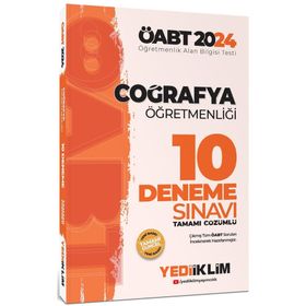 2024 ÖABT Coğrafya Öğretmenliği Tamamı Çözümlü 10 Deneme Yediiklim Yayınları