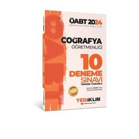 2024 ÖABT Coğrafya Öğretmenliği Tamamı Çözümlü 10 Deneme Yediiklim Yayınları