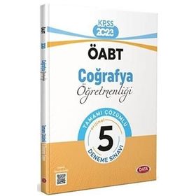 2024 ÖABT Coğrafya Öğretmenliği Tamamı Çözümlü 5 Deneme Sınavı - Data Yayınları