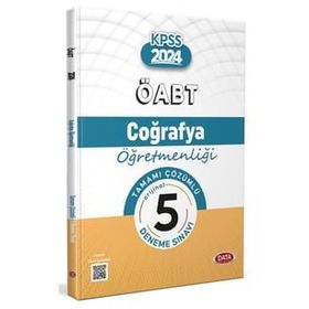 2024 ÖABT Coğrafya Öğretmenliği Tamamı Çözümlü 5 Deneme Sınavı - Data Yayınları