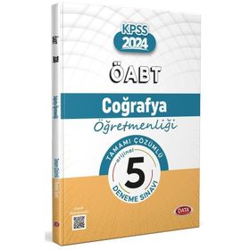 2024 ÖABT Coğrafya Öğretmenliği Tamamı Çözümlü 5 Deneme Sınavı - Data Yayınları