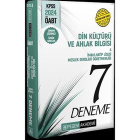 2024 ÖABT Din Kültürü Ve Ahlak Bilgisi İmam Hatip Lisesi Meslek Dersleri Öğretmenliği Tamamı Çözümlü 7 Deneme-Pegem Yayınları