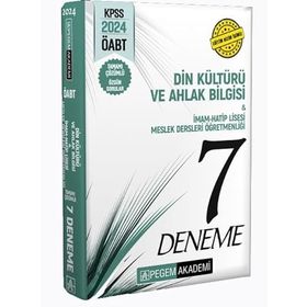 2024 ÖABT Din Kültürü Ve Ahlak Bilgisi İmam Hatip Lisesi Meslek Dersleri Öğretmenliği Tamamı Çözümlü 7 Deneme-Pegem Yayınları