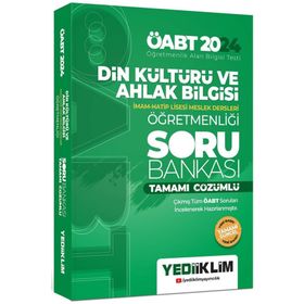 2024 ÖABT Din Kültürü ve Ahlak Bilgisi Öğretmenliği Tamamı Çözümlü Soru Bankası Yediiklim Yayınları