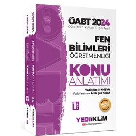 2024 ÖABT Fen Bilimleri Öğretmenliği 2 Cilt Konu Anlatımı Kitabı Yediiklim Yayınları