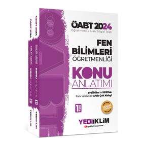 2024 ÖABT Fen Bilimleri Öğretmenliği 2 Cilt Konu Anlatımı Kitabı Yediiklim Yayınları