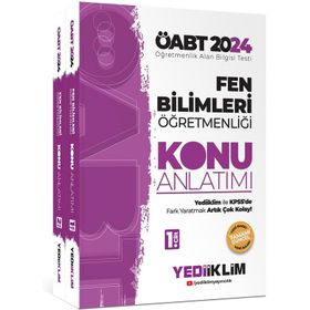 2024 ÖABT Fen Bilimleri Öğretmenliği 2 Cilt Konu Anlatımı Kitabı Yediiklim Yayınları