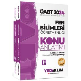 2024 ÖABT Fen Bilimleri Öğretmenliği 2 Cilt Konu Anlatımı Kitabı Yediiklim Yayınları