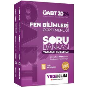 2024 ÖABT Fen Bilimleri Öğretmenliği Tamamı Çözümlü Soru Bankası Yediiklim Yayınları