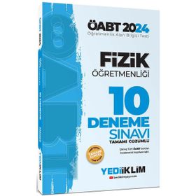 2024 Öabt Fizik Öğretmenliği Tamamı Video Çözümlü 10 Deneme Sınavı Yediiklim Yayınları