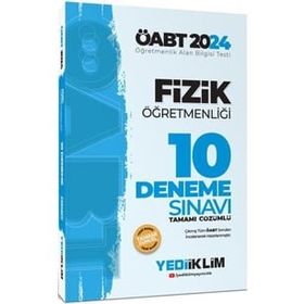2024 Öabt Fizik Öğretmenliği Tamamı Video Çözümlü 10 Deneme Sınavı Yediiklim Yayınları