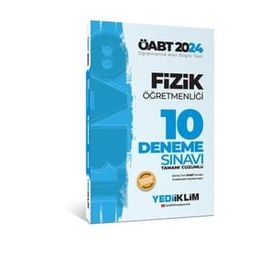 2024 Öabt Fizik Öğretmenliği Tamamı Video Çözümlü 10 Deneme Sınavı Yediiklim Yayınları
