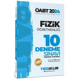 2024 Öabt Fizik Öğretmenliği Tamamı Video Çözümlü 10 Deneme Sınavı Yediiklim Yayınları