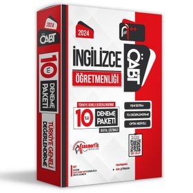 2024 ÖABT İngilizce Öğretmenliği 10'lu Dijital Çözümlü Paket Deneme TG - Anamorfik Yayınları