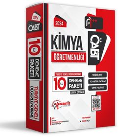 2024 ÖABT Kimya Öğretmenliği 10'lu Dijital Çözümlü Paket Deneme TG - Anamorfik Yayınları