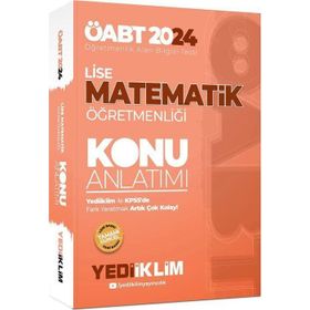 2024 ÖABT Lise Matematik Öğretmenliği Konu Anlatımı Yediiklim Yayınları