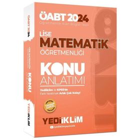 2024 ÖABT Lise Matematik Öğretmenliği Konu Anlatımı Yediiklim Yayınları