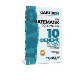 2024 ÖABT Lise Matematik Öğretmenliği Tamamı Çözümlü 10 Deneme Sınavı Yediiklim Yayınları