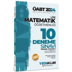 2024 ÖABT Lise Matematik Öğretmenliği Tamamı Çözümlü 10 Deneme Sınavı Yediiklim Yayınları