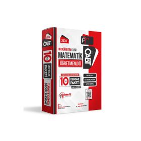 2024 ÖABT Lise Orta Öğretim Matematik Öğretmenliği 10'lu Çözümlü Paket Deneme TG - Anamorfik Yayınları