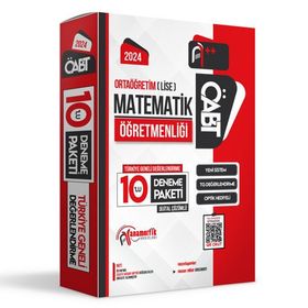 2024 ÖABT Lise Orta Öğretim Matematik Öğretmenliği 10'lu Çözümlü Paket Deneme TG - Anamorfik Yayınları