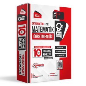 2024 ÖABT Lise Orta Öğretim Matematik Öğretmenliği 10'lu Çözümlü Paket Deneme TG - Anamorfik Yayınları