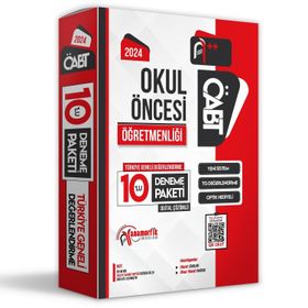 2024 ÖABT Okul Öncesi Öğretmenliği 10'lu Dijital Çözümlü Paket Deneme TG - Anamorfik Yayınları