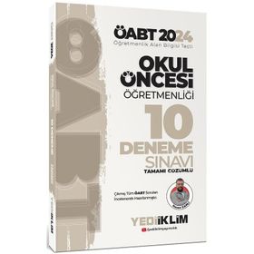 2024 ÖABT Okul Öncesi Öğretmenliği Tamamı Çözümlü 10 Deneme Yediiklim Yayınları