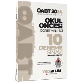 2024 ÖABT Okul Öncesi Öğretmenliği Tamamı Çözümlü 10 Deneme Yediiklim Yayınları