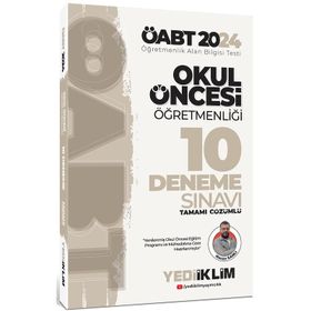 2024 ÖABT Okul Öncesi Öğretmenliği Tamamı Çözümlü 10 Deneme Yediiklim Yayınları