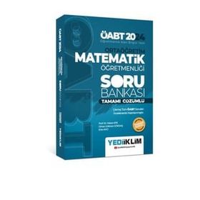 2024 ÖABT Ortaöğretim Matematik Öğretmenliği Tamamı Çözümlü Soru Bankası Yediiklim Yayınları