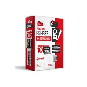 2024 ÖABT PDR-RPD Rehber Öğretmenliği 10'lu Dijital Çözümlü Deneme Anamorfik Yayınları