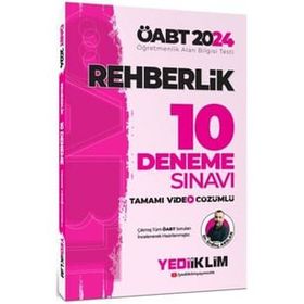2024 ÖABT Rehberlik Tamamı Video Çözümlü 10 Deneme Sınavı - Yediiklim Yayınları