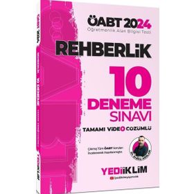 2024 ÖABT Rehberlik Tamamı Video Çözümlü 10 Deneme Sınavı - Yediiklim Yayınları