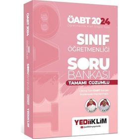 2024 ÖABT Sınıf Öğretmenliği Tamamı Çözümlü Soru Bankası Yediiklim Yayınları