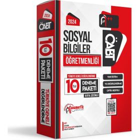 2024 ÖABT Sosyal Bilgiler Öğretmenliği 10'lu Dijital Çözümlü Paket Deneme Anamorfik Yayınları