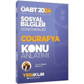 2024 ÖABT Sosyal Bilgiler Öğretmenliği Coğrafya Konu Anlatımı - Yediiklim Yayınları
