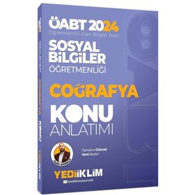2024 ÖABT Sosyal Bilgiler Öğretmenliği Coğrafya Konu Anlatımı - Yediiklim Yayınları