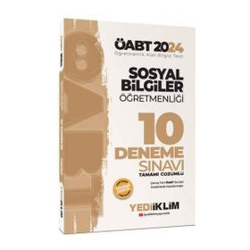 2024 ÖABT Sosyal Bilgiler Öğretmenliği Tamamı Çözümlü 10 Deneme Sınavı - Yediiklim Yayınları