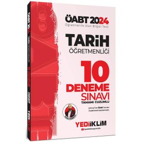 2024 ÖABT Tarih Öğretmenliği Tamamı Çözümlü 10 Deneme Yediiklim Yayınları