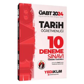 2024 ÖABT Tarih Öğretmenliği Tamamı Çözümlü 10 Deneme Yediiklim Yayınları