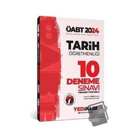 2024 ÖABT Tarih Öğretmenliği Tamamı Çözümlü 10 Deneme Yediiklim Yayınları