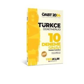 2024 ÖABT Türkçe Öğretmenliği Tamamı Çözümlü 10 Deneme Sınavı Yediiklim Yayınları