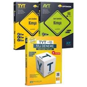 2024 Optimum AYT Fizik AYT Kimya Video Çözümlü Soru Bankası + TYT 5'li Tüm Dersler Deneme Seti Referans Yayınları