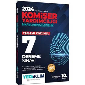 2024 Polis Meslek İçi PAEM Komiser Yardımcılığı Sınavlarına Hazırlık Tamamı Çözümlü 7 Deneme Sınavı Yediiklim Yayınları