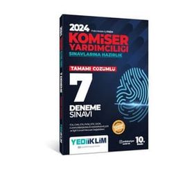 2024 Polis Meslek İçi PAEM Komiser Yardımcılığı Sınavlarına Hazırlık Tamamı Çözümlü 7 Deneme Sınavı Yediiklim Yayınları