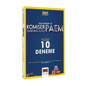2024 Polis Meslek İçi PAEM Komiser Yardımcılığı Yıldız Serisi Yıldız 10 Deneme - Yargı Yayınları