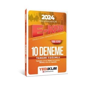2024 Polis Meslek İçi Rütbe Terfi Sınavlarına Hazırlık Tamamı Çözümlü 15 Deneme Sınavı - Yediiklim Yayınları